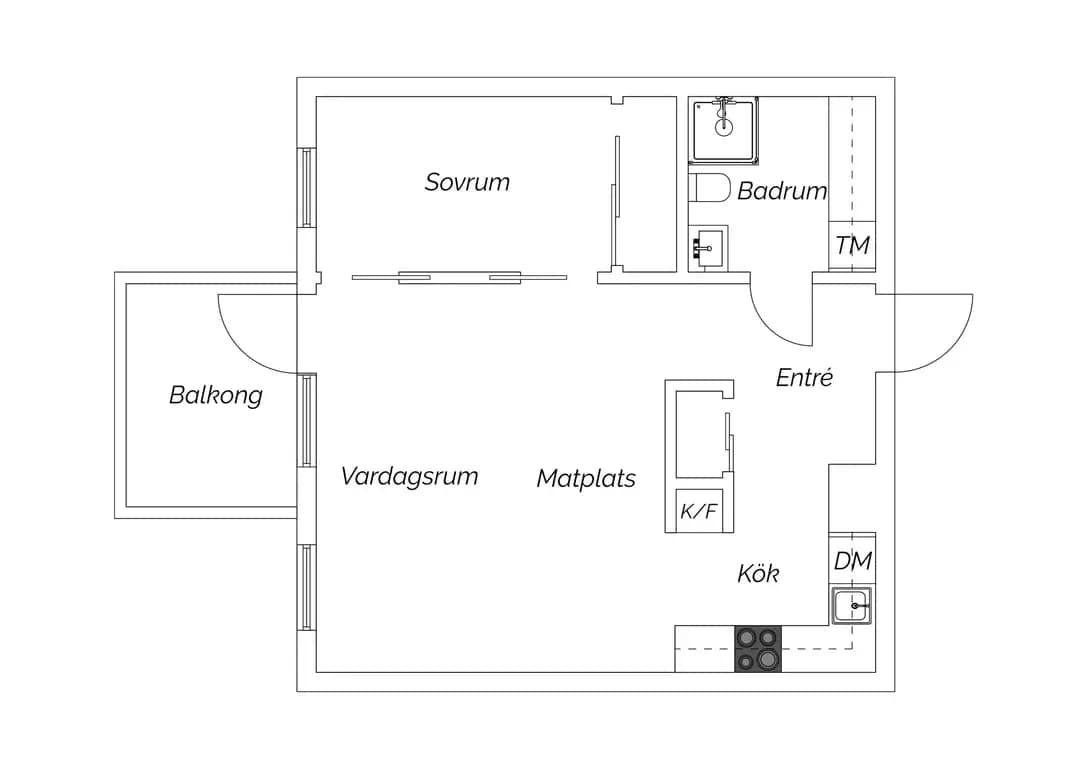 Floor plan for Smörslottsgatan 22