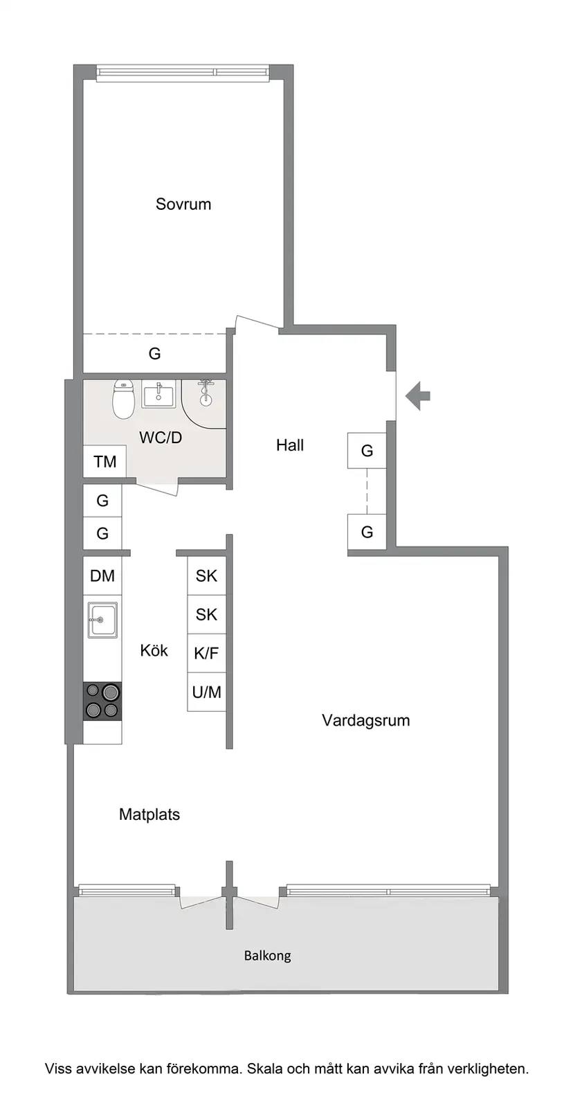 Floor plan for Meteorvägen 26