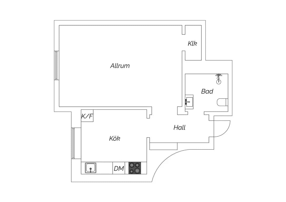 Floor plan for Kungsholms Strand 181