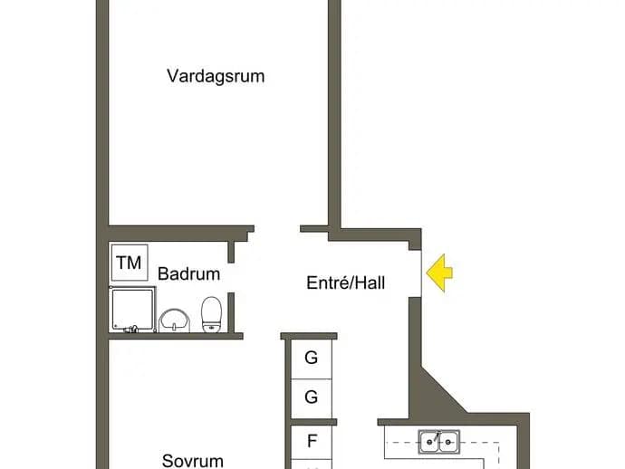Floor plan for Sjödalsbacken 3B