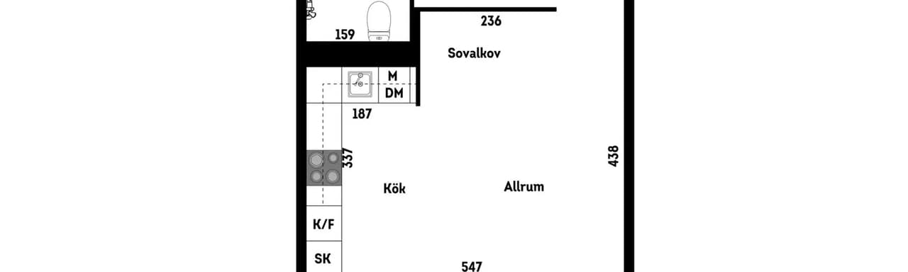 Planritning för Hammarögatan 26
