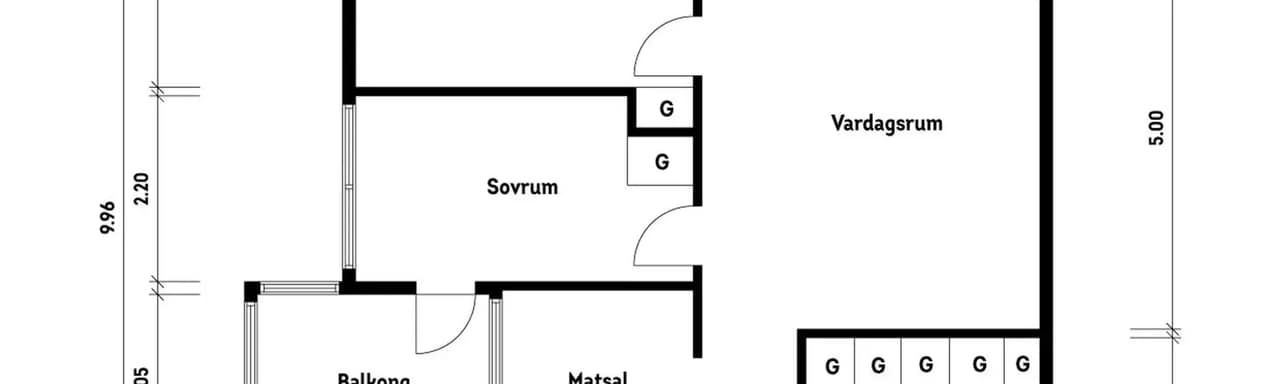 Planritning för Mandolingatan 5