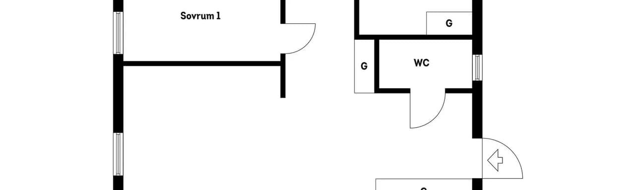 Floor plan for Ekorrvägen 3A