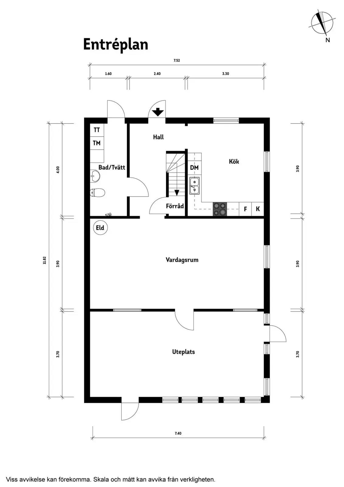 Planritning för Annebergs Gård