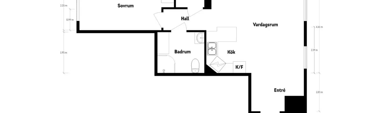 Planritning för Kapellgatan 14