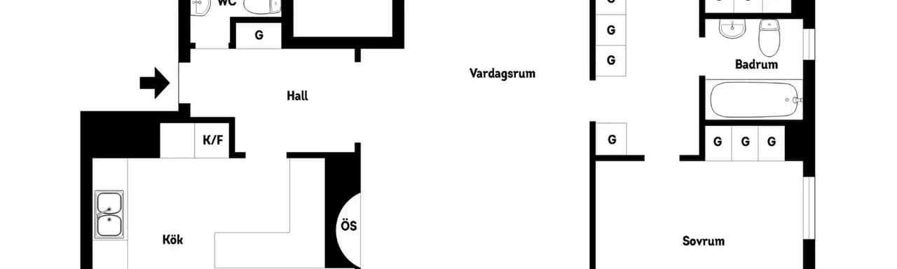 Planritning för Raketgatan 9