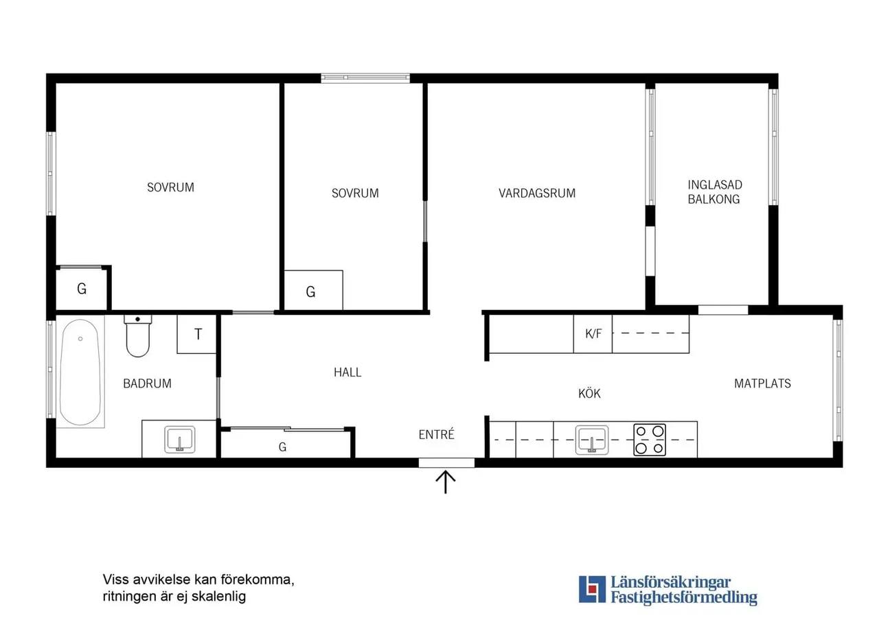 Floor plan for Gränsholmsbacken 14