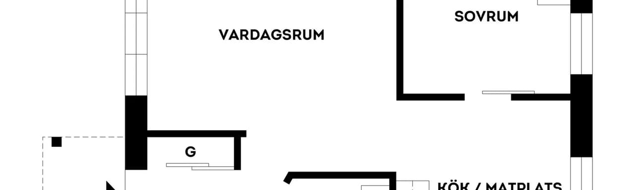 Planritning för Kungsgårdsvägen 60 A