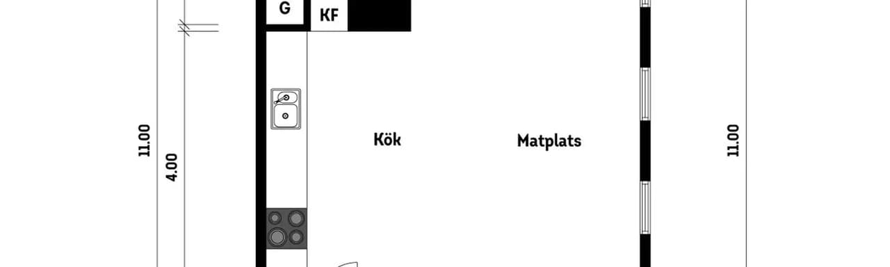 Planritning för Musikvägen 6A