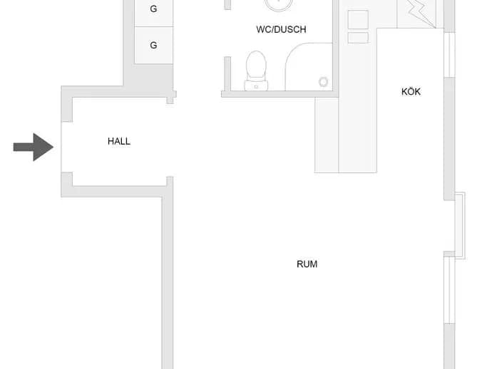 Floor plan for Kungsberget 6