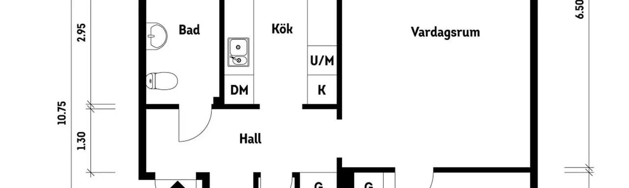 Floor plan for Askåkersplan 8