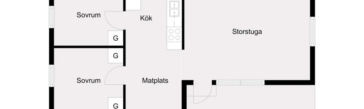 Floor plan for Almedalsvägen 7