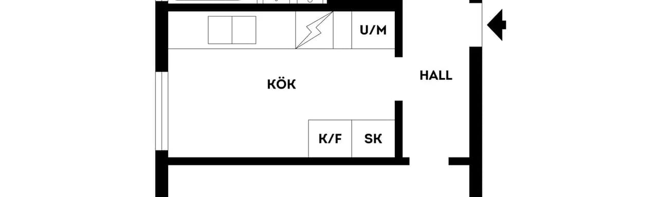 Floor plan for Idunvägen 10, 1 tr