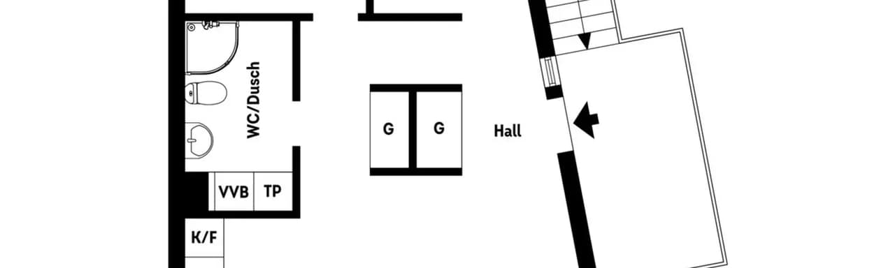Planritning för Radarvägen 5D