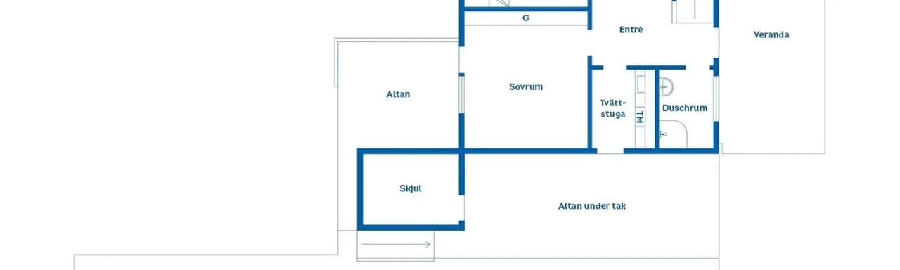 Floor plan for Lokegatan 13