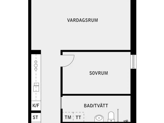 Floor plan for Ugglevägen 8