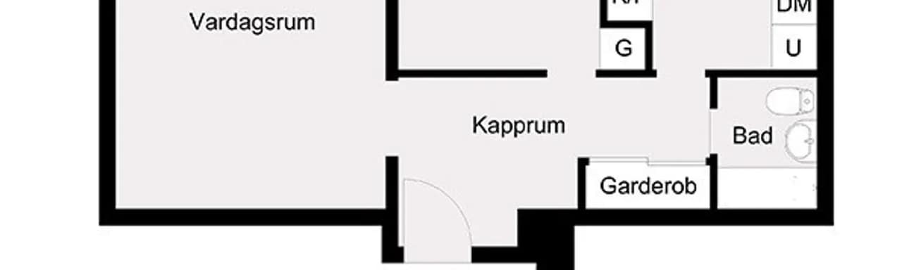 Floor plan for Berguvsgatan 2B