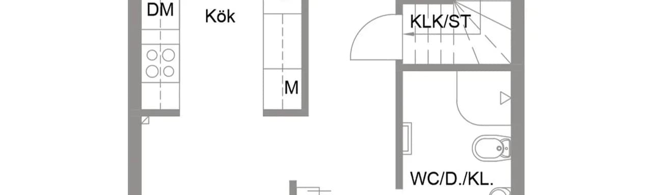 Planritning för Nicksborgsvägen 8D