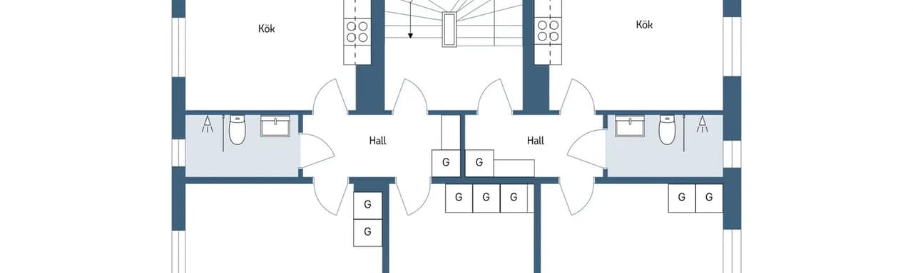Floor plan for Henrik gjutares gata 4