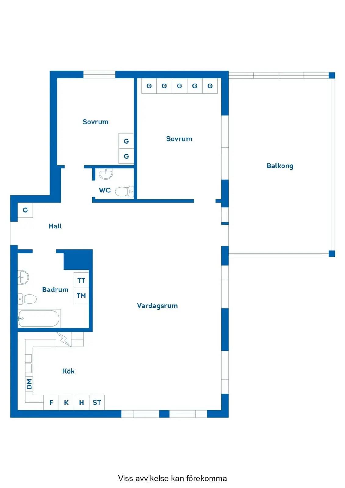 Planritning för Kornettvägen 26