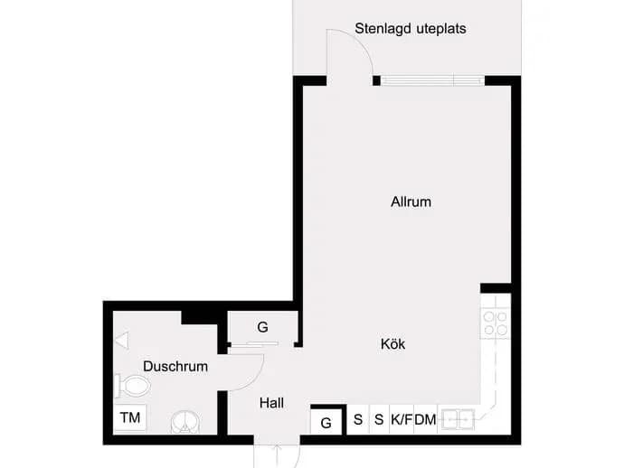 Floor plan for Folkparken 4