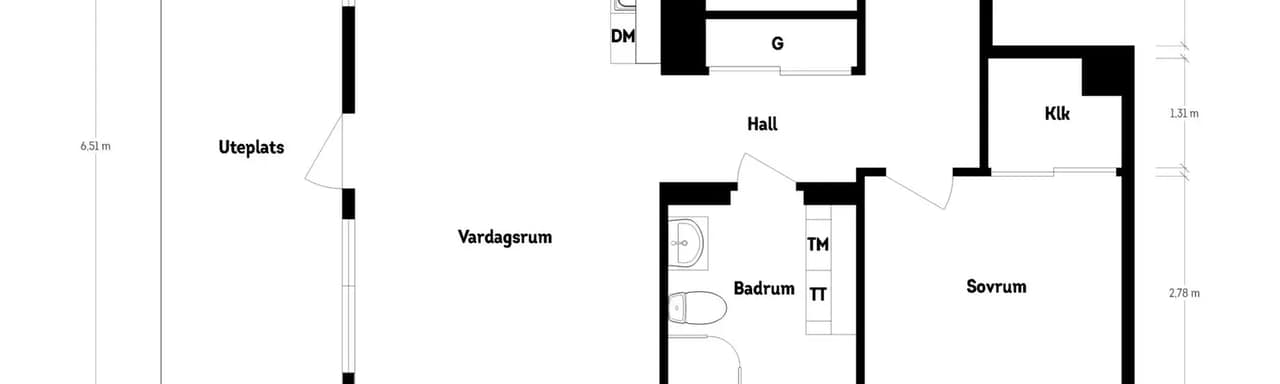 Floor plan for Grafiska vägen 4A