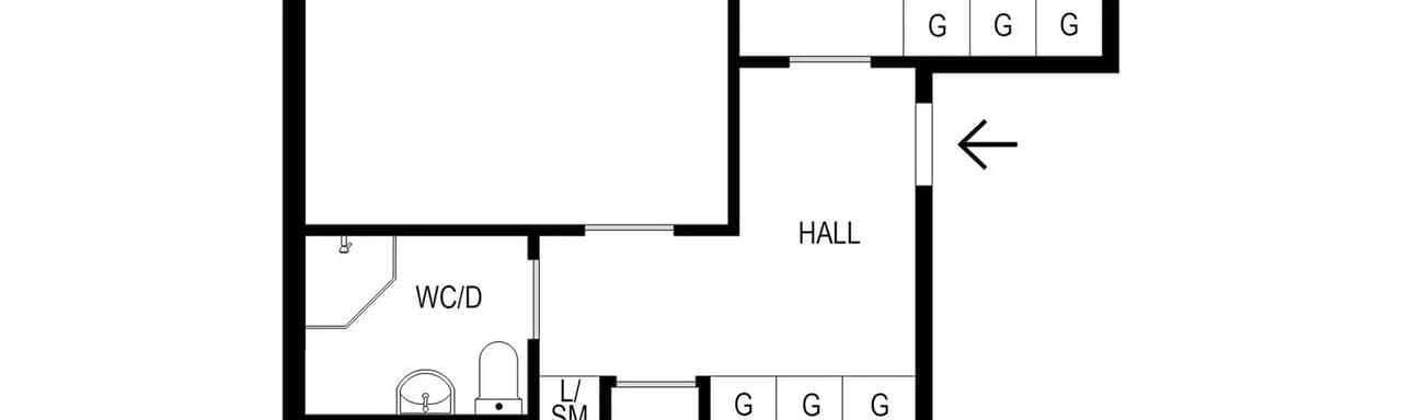 Floor plan for Kruthornsvägen 44B