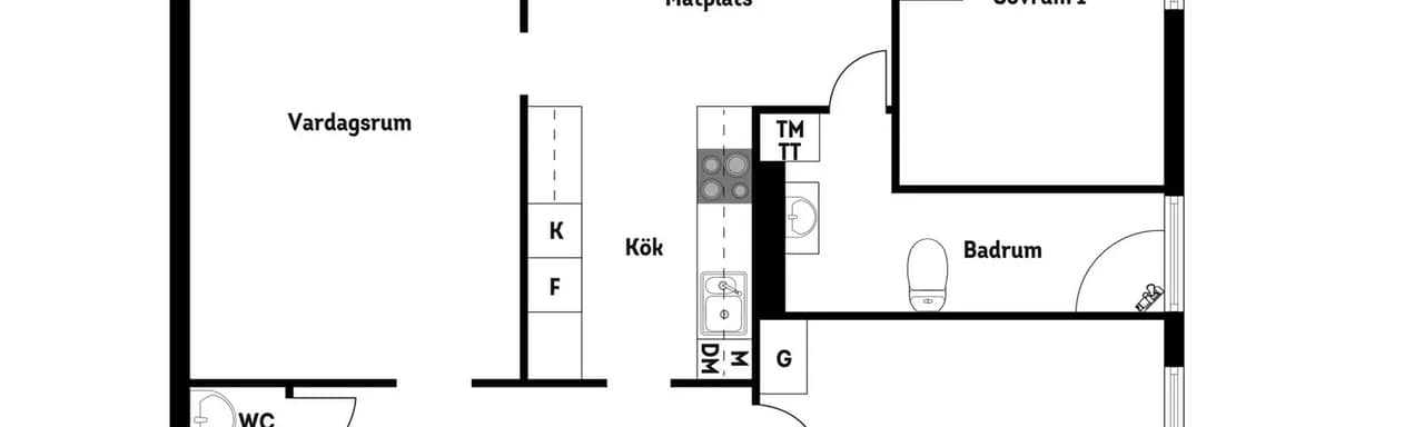 Planritning för Kampementsgatan 4