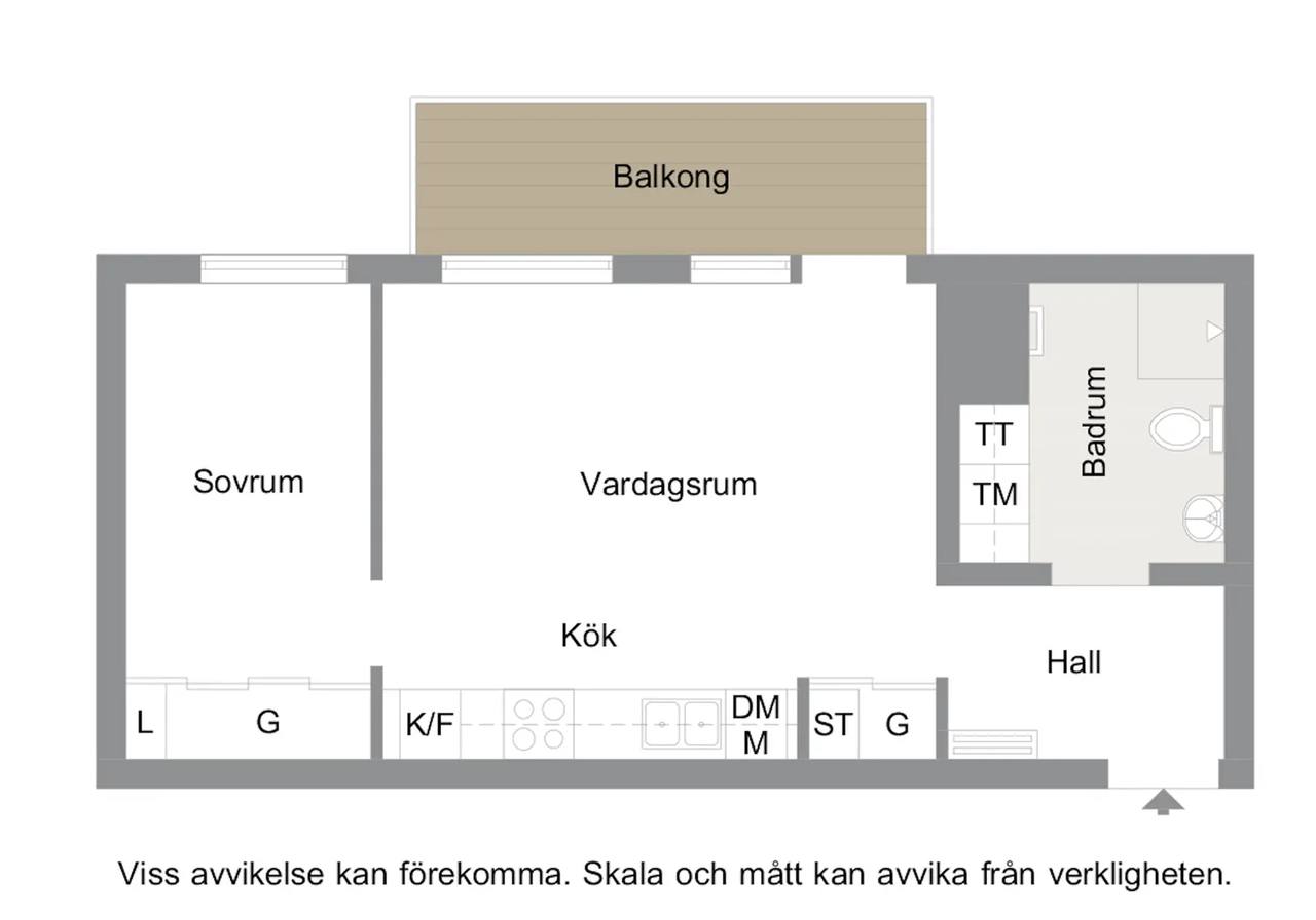 Floor plan for Lilla Varvsgatan 47A