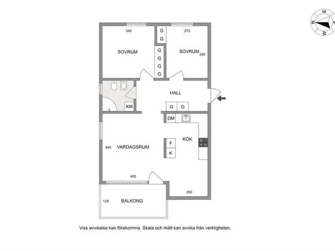 Floor plan for Fornborgsvägen 33