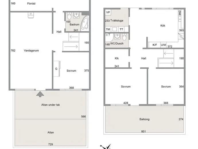 Floor plan for Idtjärnsgatan 18