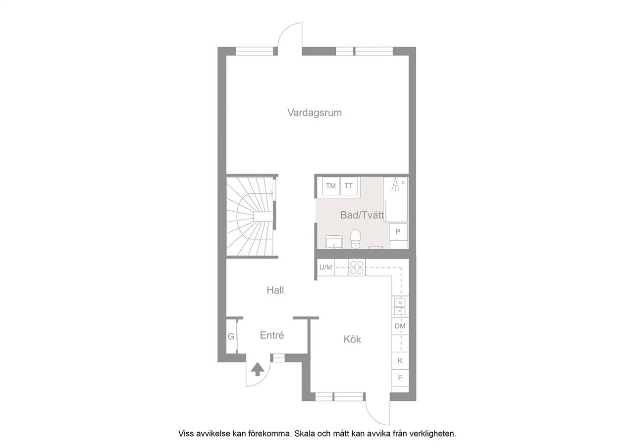 Floor plan for Smedjevägen 20