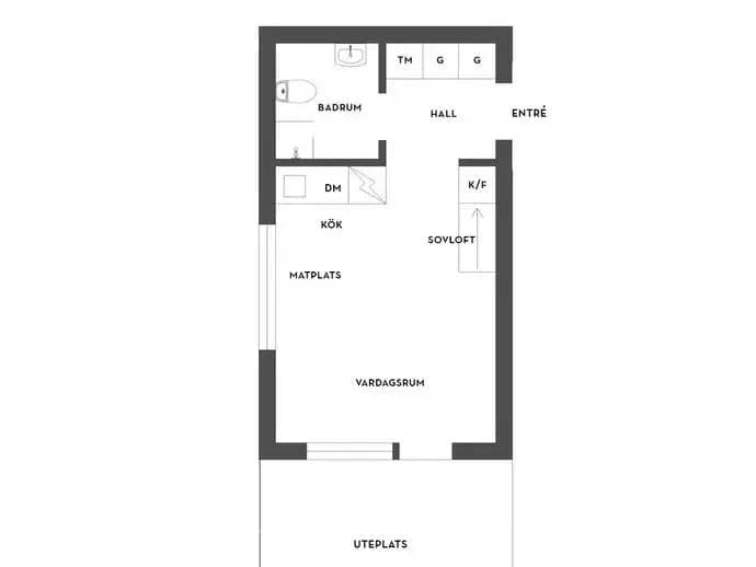 Planritning för Parkvägen 9J