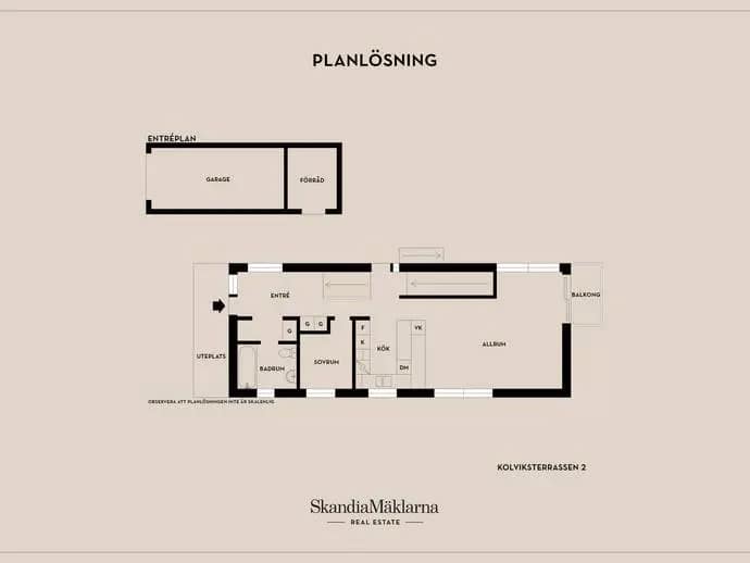 Floor plan for Kolviksterrassen 2