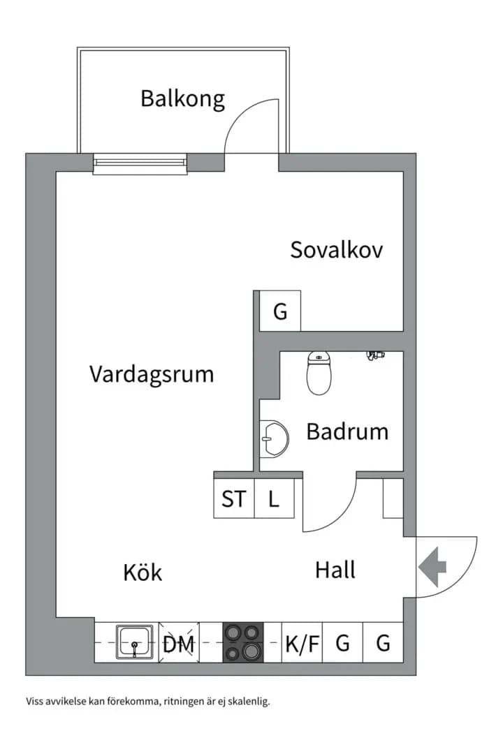 Planritning för Gimogatan 13A