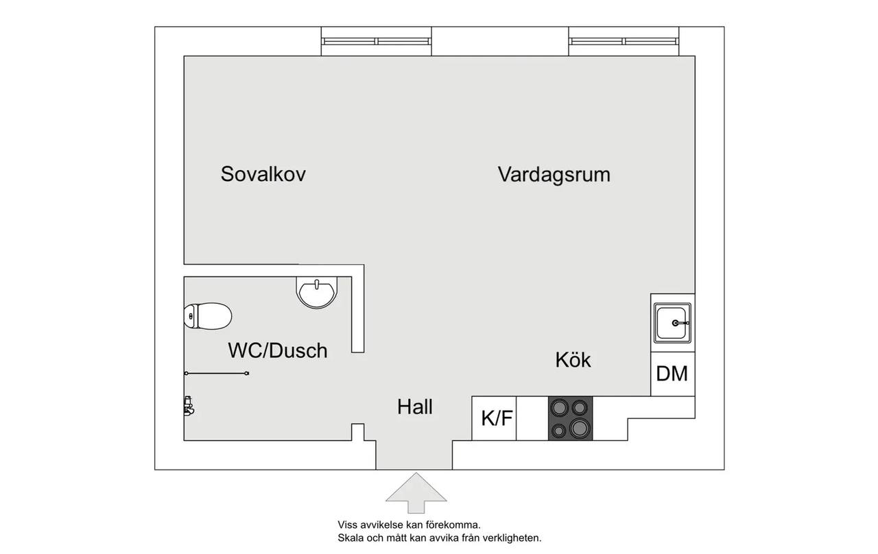Floor plan for Nybodaringen 45, 1tr