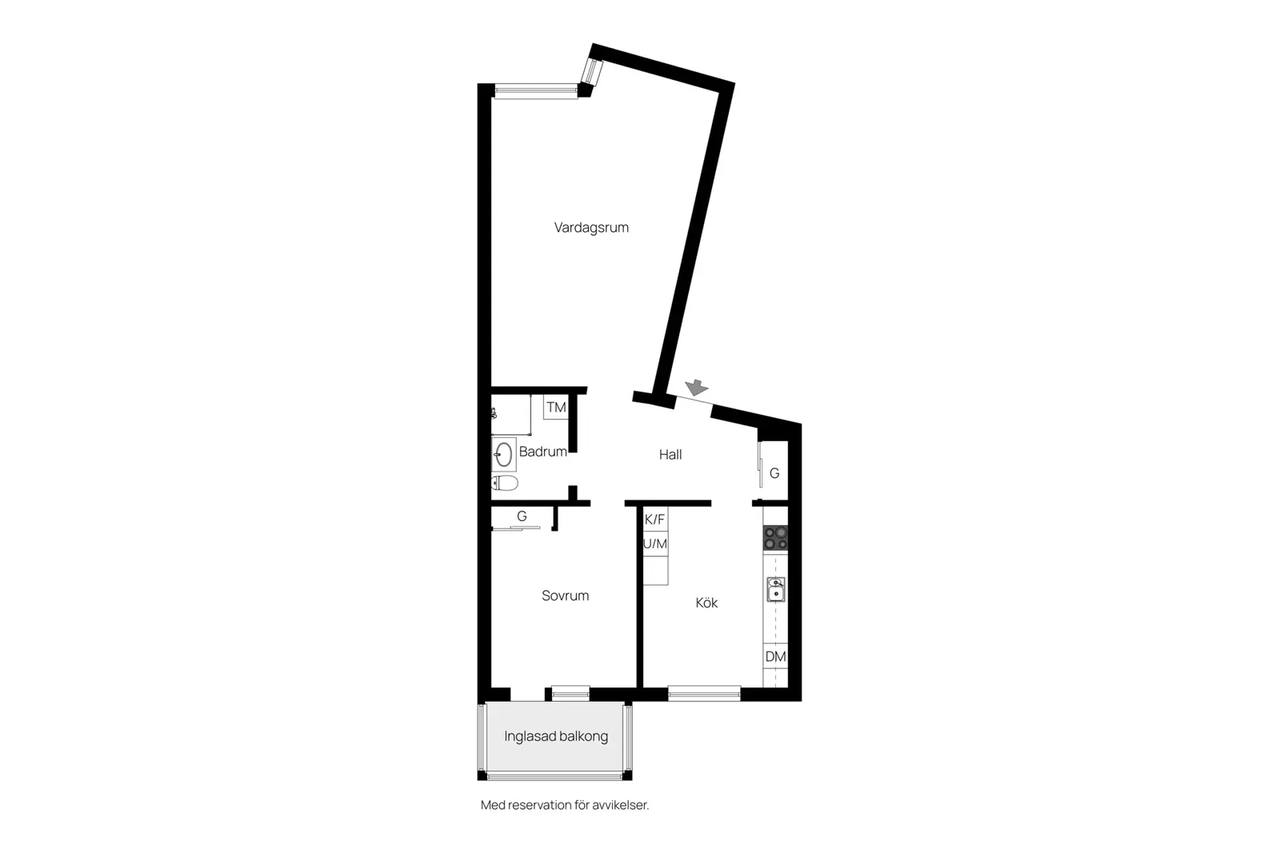Floor plan for Restalundsvägen 97A