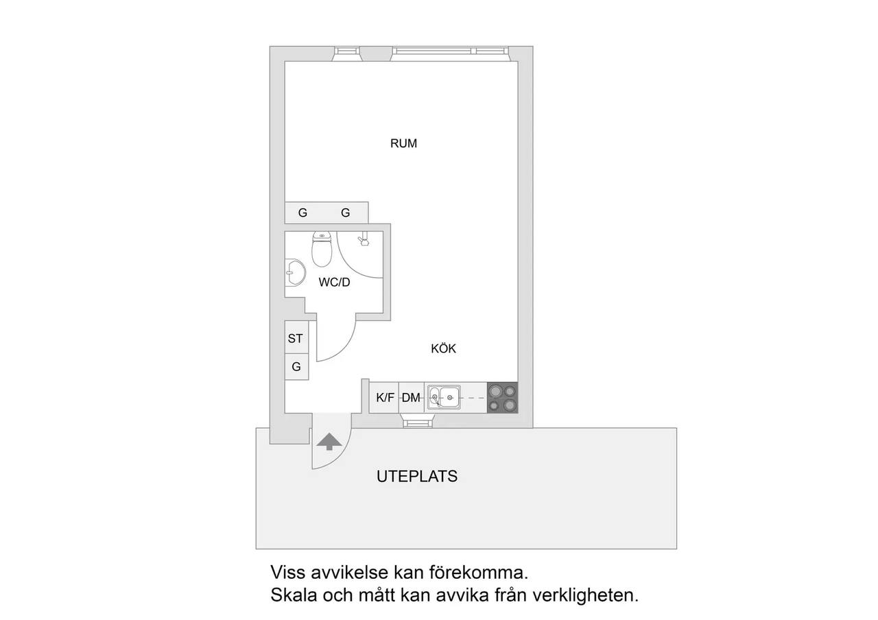 Floor plan for Horisontvägen 18b