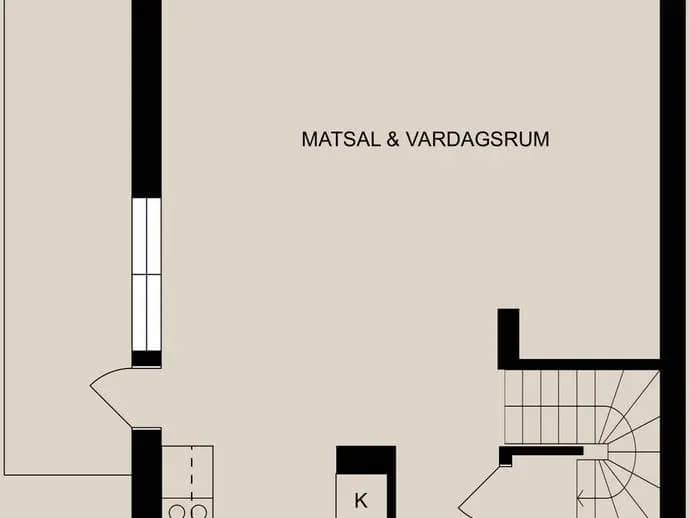 Planritning för Akrobatgatan 9A