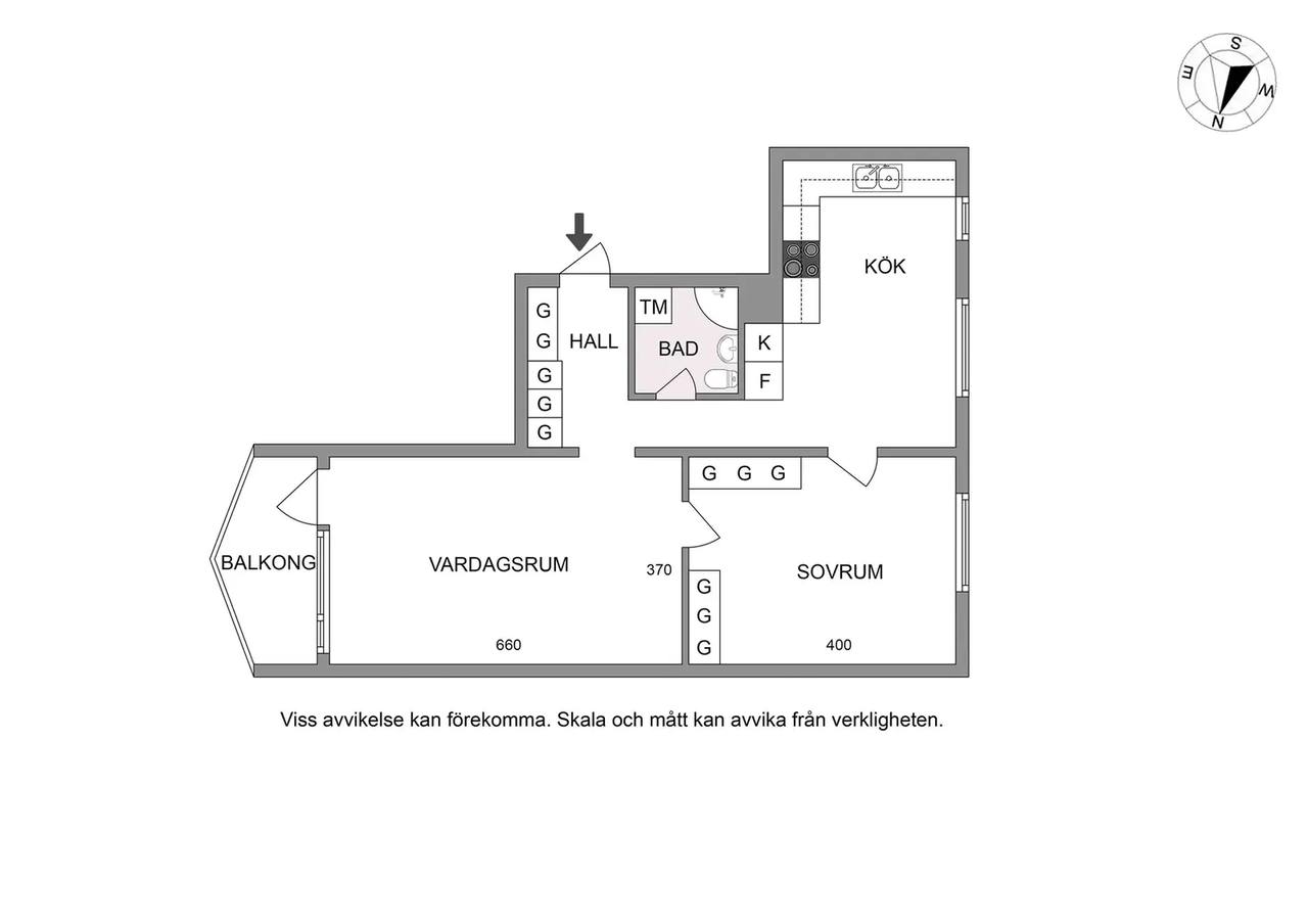 Floor plan for Oxens Gata 263