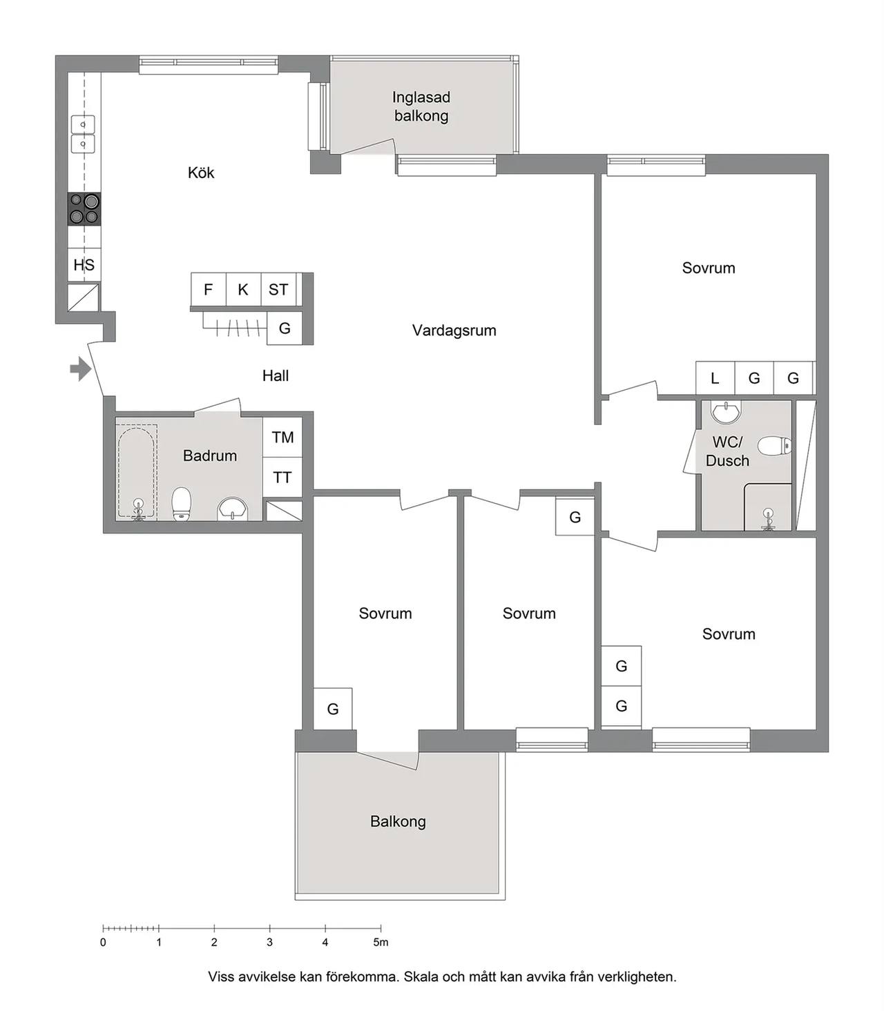 Planritning för MAJORSVÄGEN 16