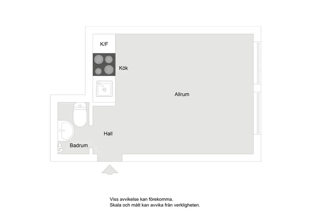 Floor plan for Skebokvarnsvägen 201