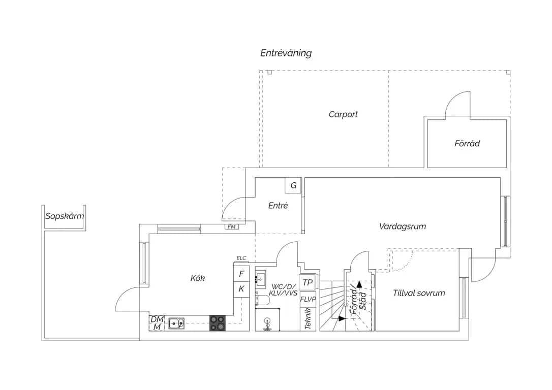 Floor plan for Odlingsgatan 77