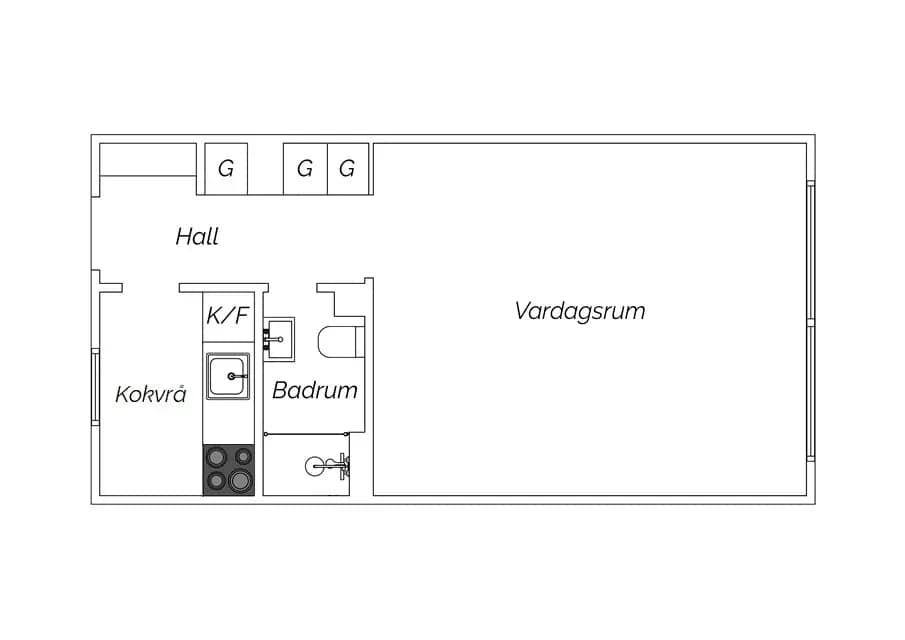 Floor plan for Doktor Forselius gata 6