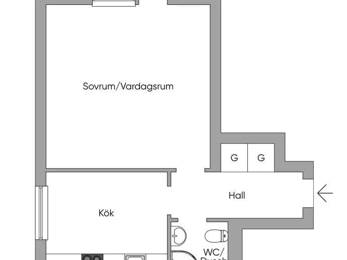 Planritning för Bällstavägen 49