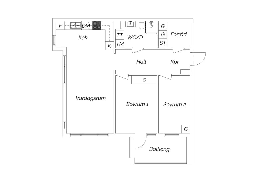 Floor plan for Näckens väg 22