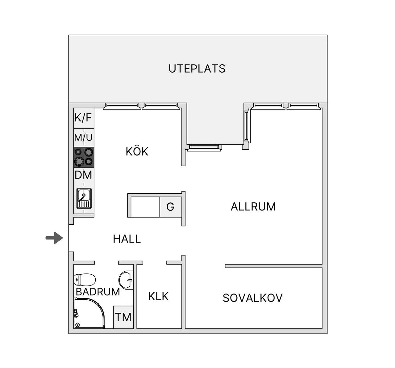 Floor plan for Solarvsplan 16