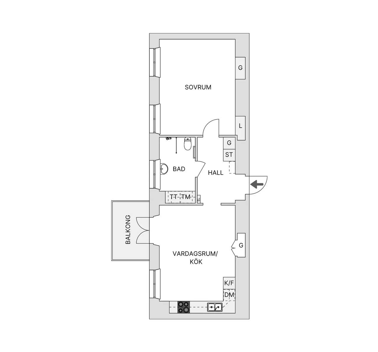 Floor plan for Follingbogatan 28