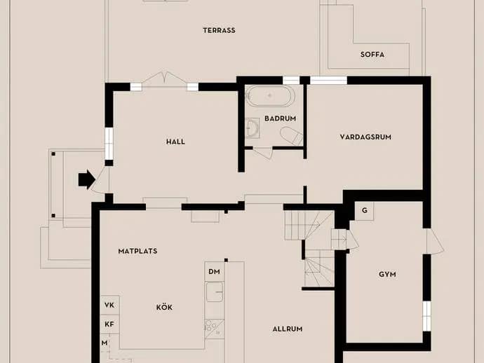 Floor plan for Estlandsgatan 110