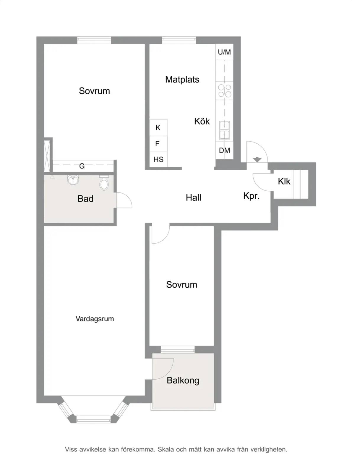 Floor plan for Majorsgatan 16